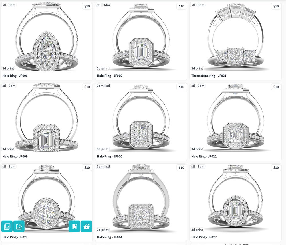 Get Access to Ready to Print Jewelry CAD Model Libraries and Drive Your Business Ahead